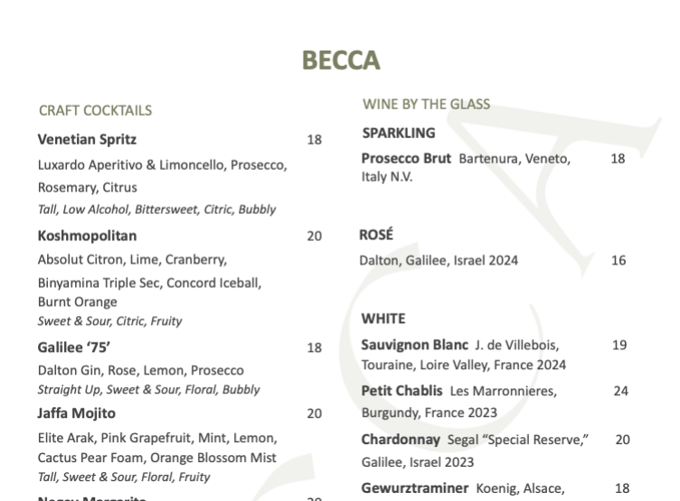 Wine by The Glass